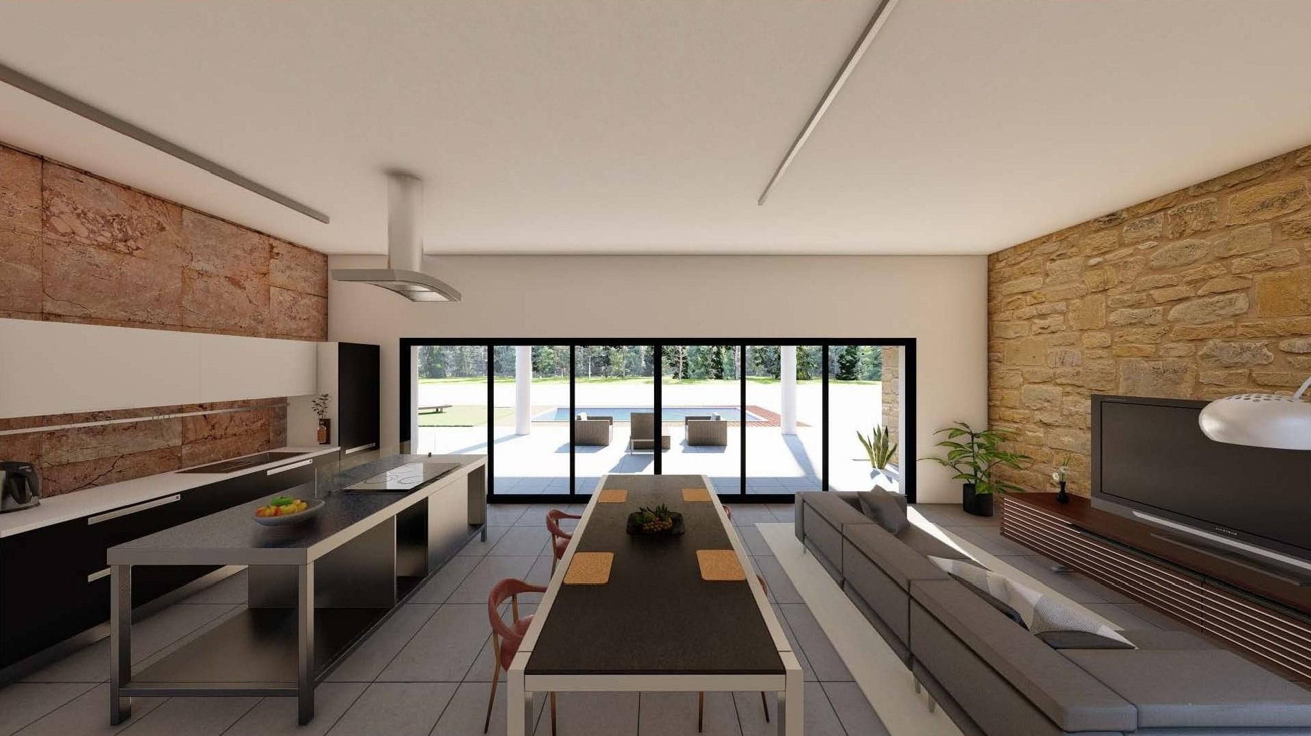 Modern newly built villa on a large rural plot near pinoso
