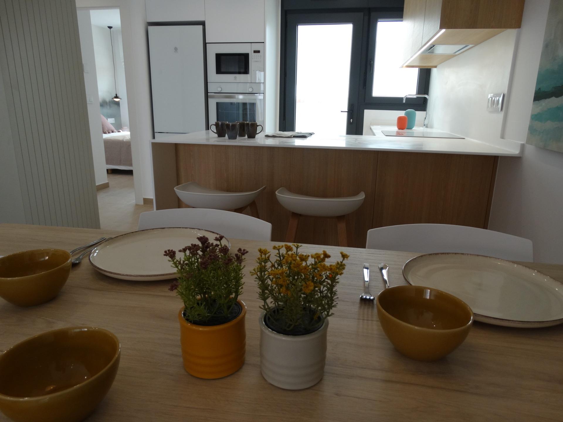 Newly built bungalows with solarium or garden in pilar de la horadada