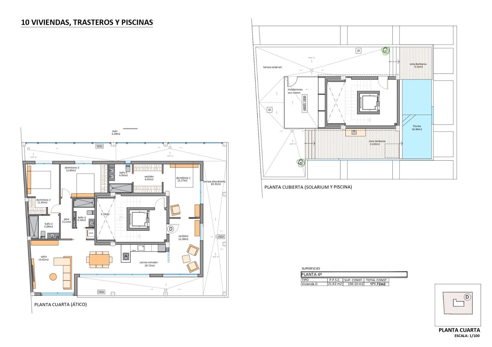 New build apartments just 100 m from the beach in lo pagan, san pedro del pinatar