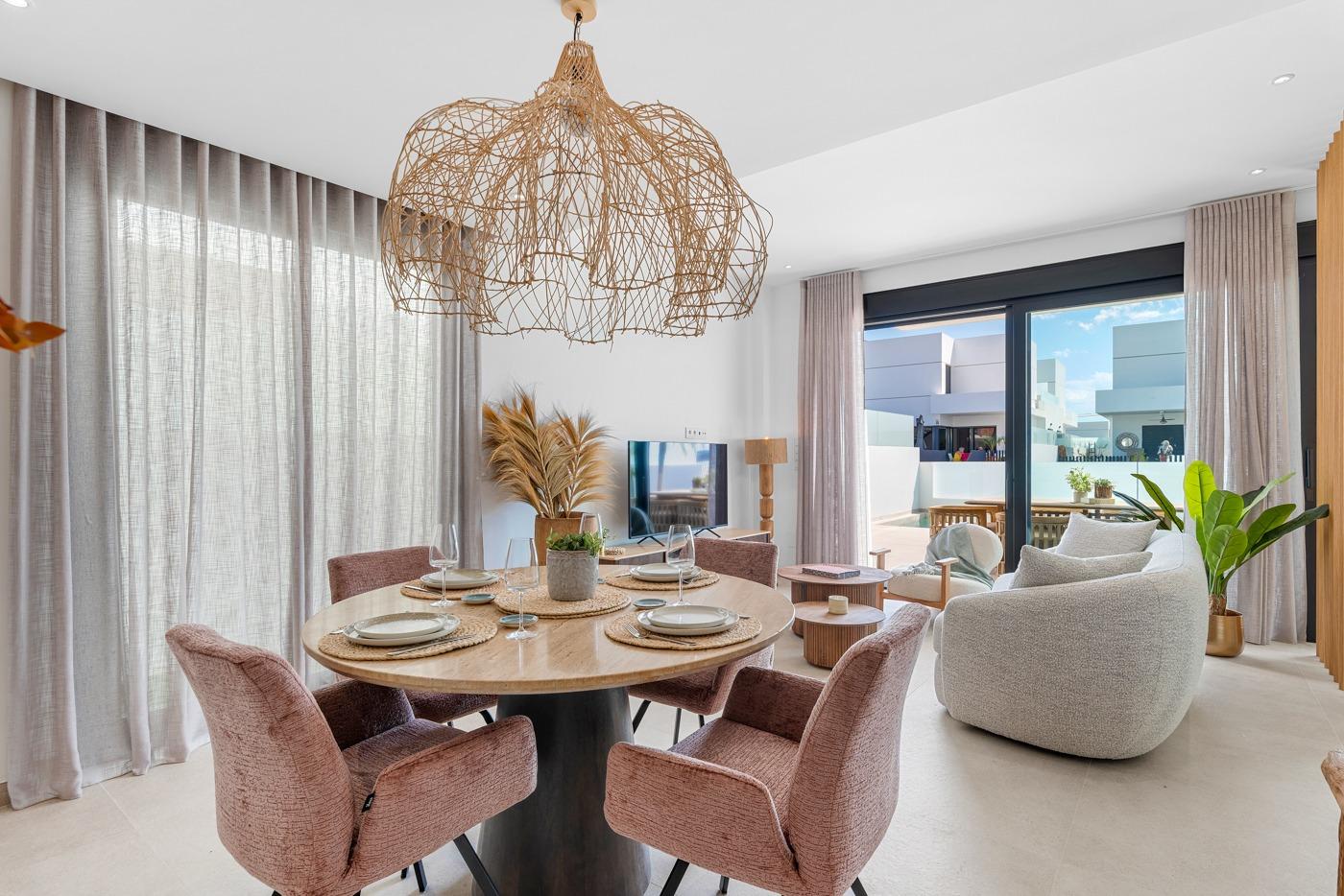 New build semi-detached and terraced villas in dolores, alicante