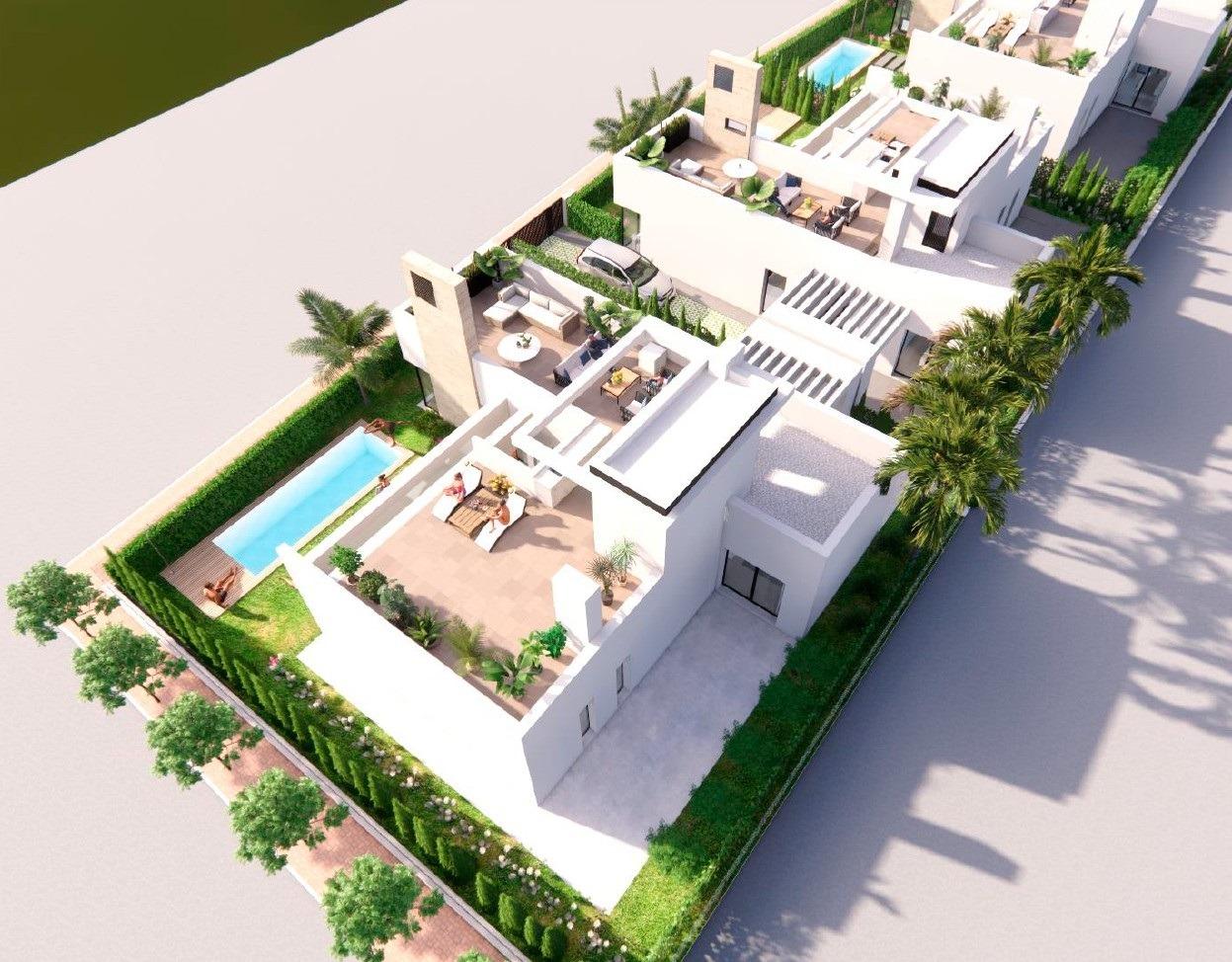 New build villas in private gated resort in province of murcia