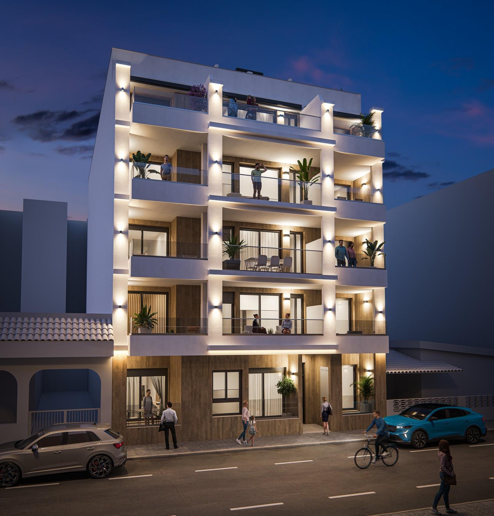 Modern new build apartments for sale in torrevieja 300m from playa del cura