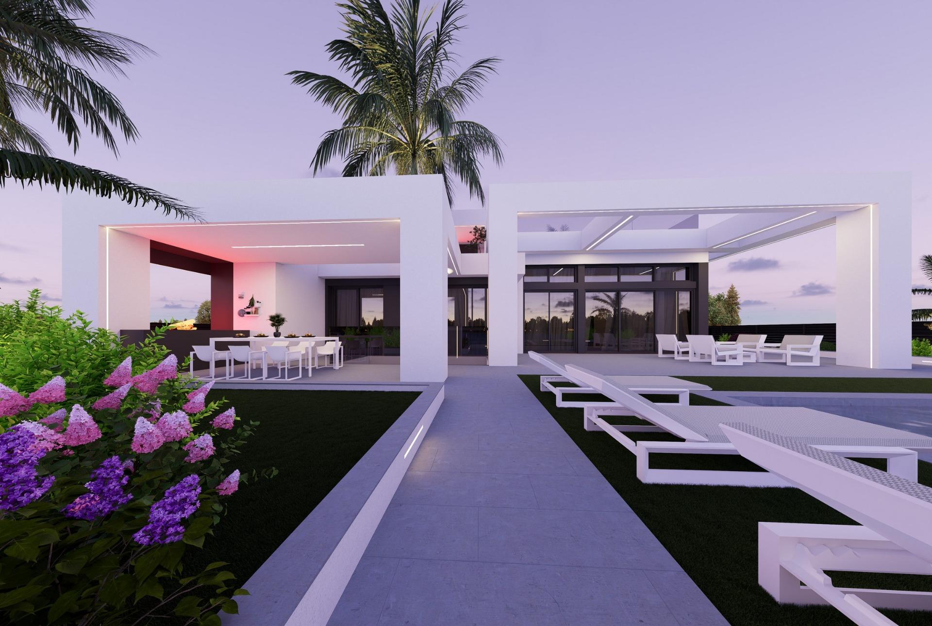 Frontline lake villas in santa rosalía lake resort, murcia