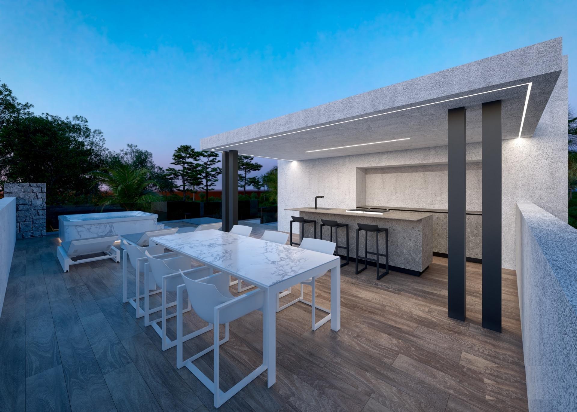Frontline lake luxury villa in santa rosalia lake and life resort murcia