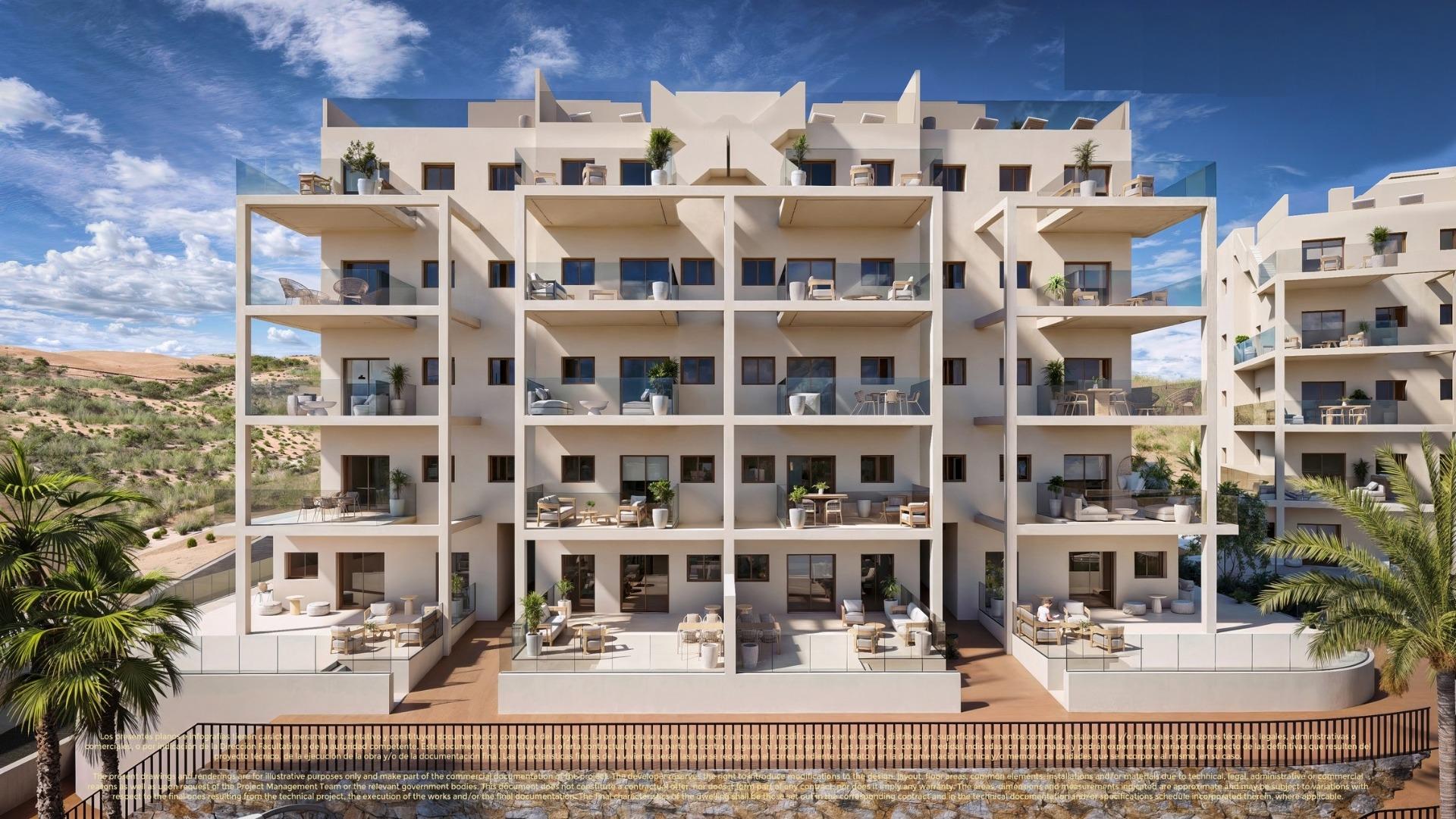 New build apartments and semi detached villas in corvera hills golf-murcia