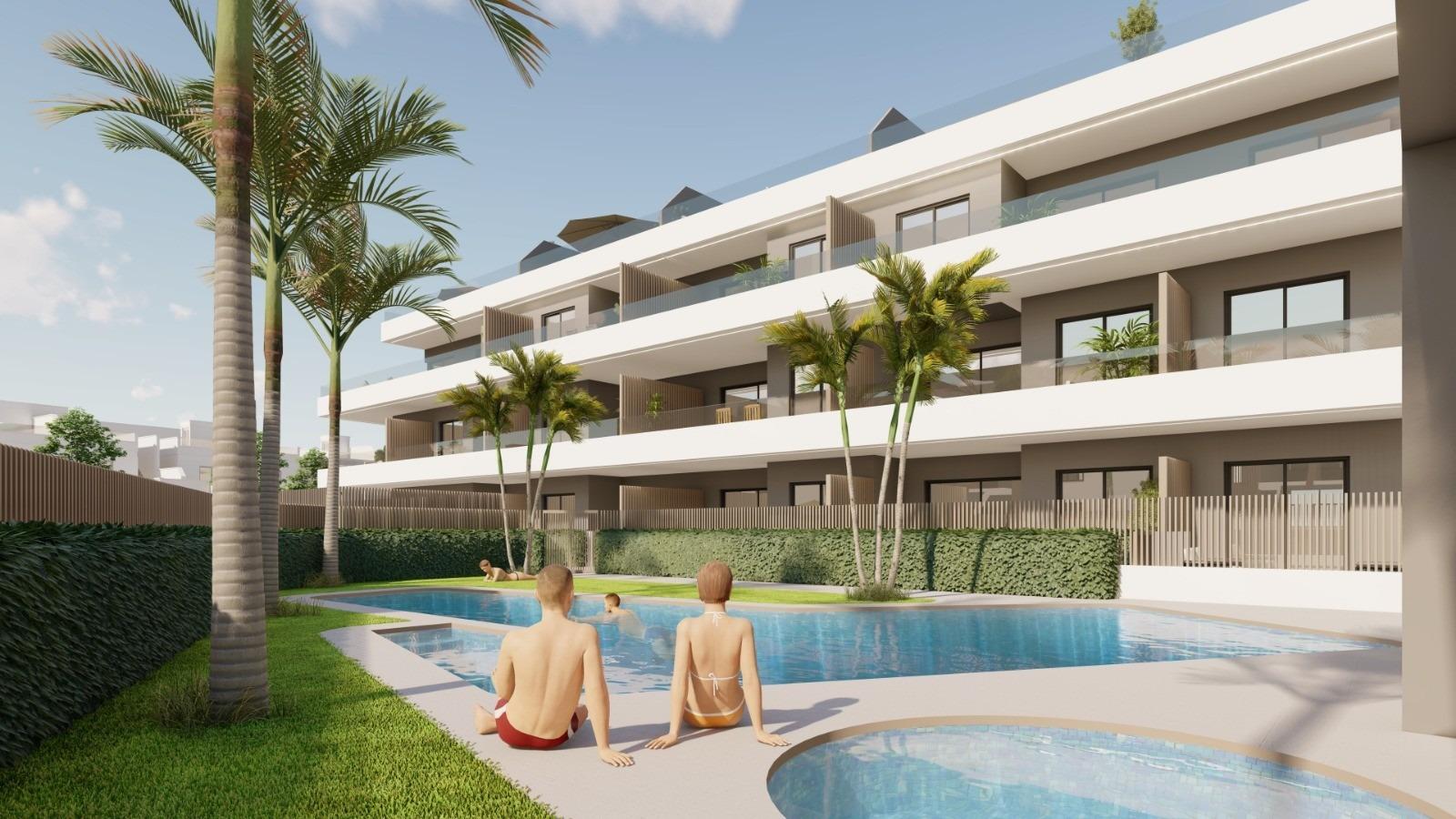 New build apartments and bungalows for sale in pilar de la horadada near the beach