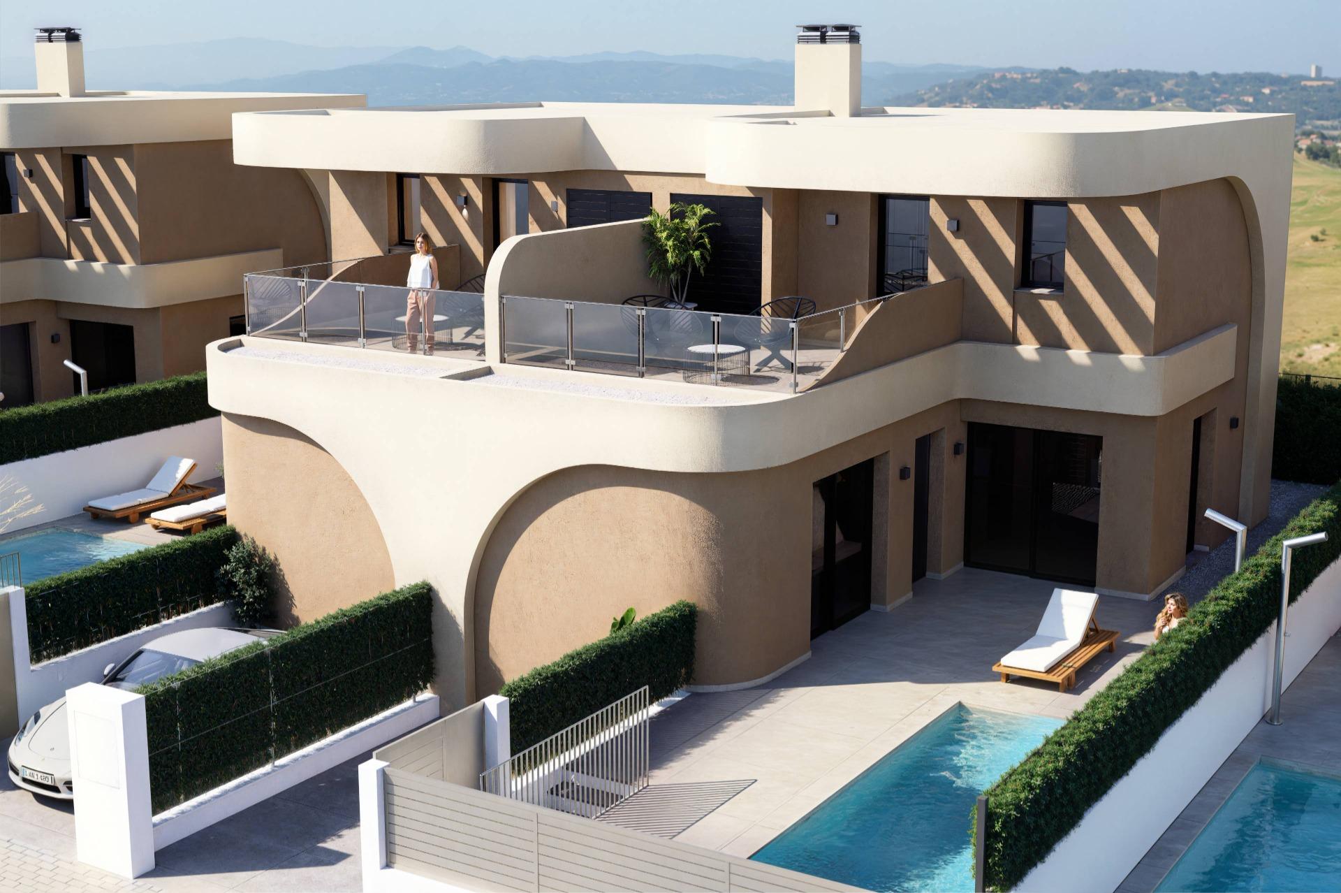 Modern semi detached villas in daya nueva with contemporary design and excellent connectivity