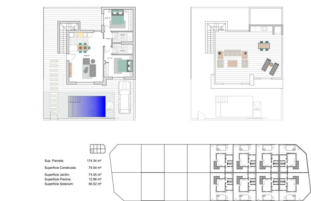 New build semi-detached villas in roldan