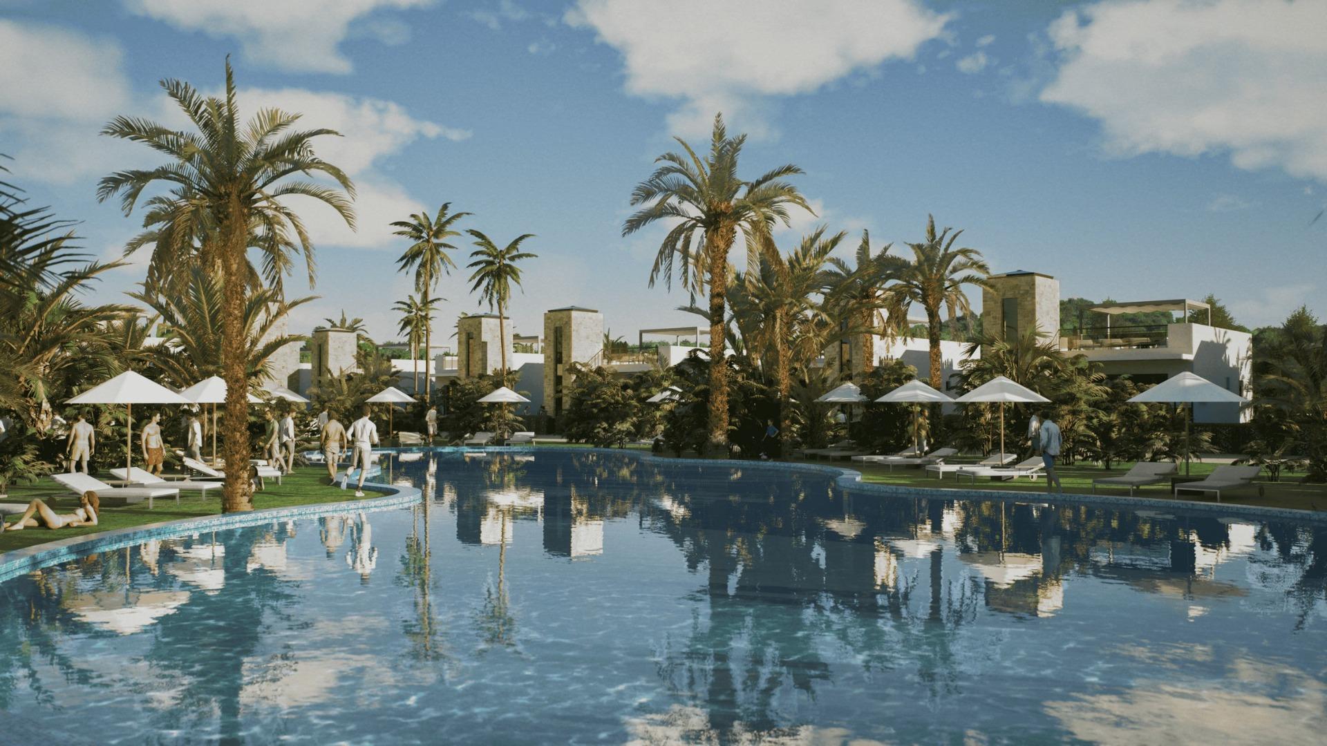 New build villas in camposol golf (mazarron-murcia) with private solarium and basement