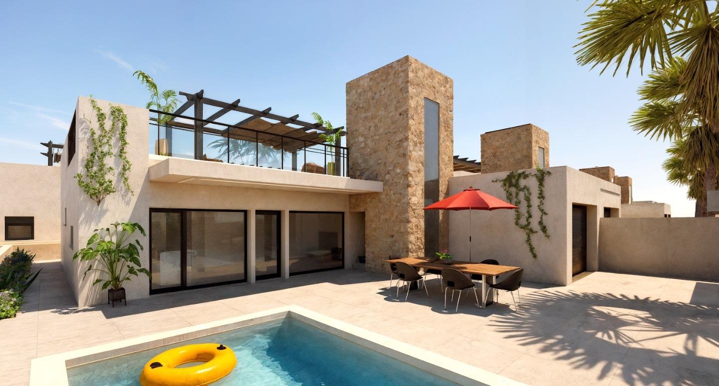 New build townhouses in fuente alamo, murcia