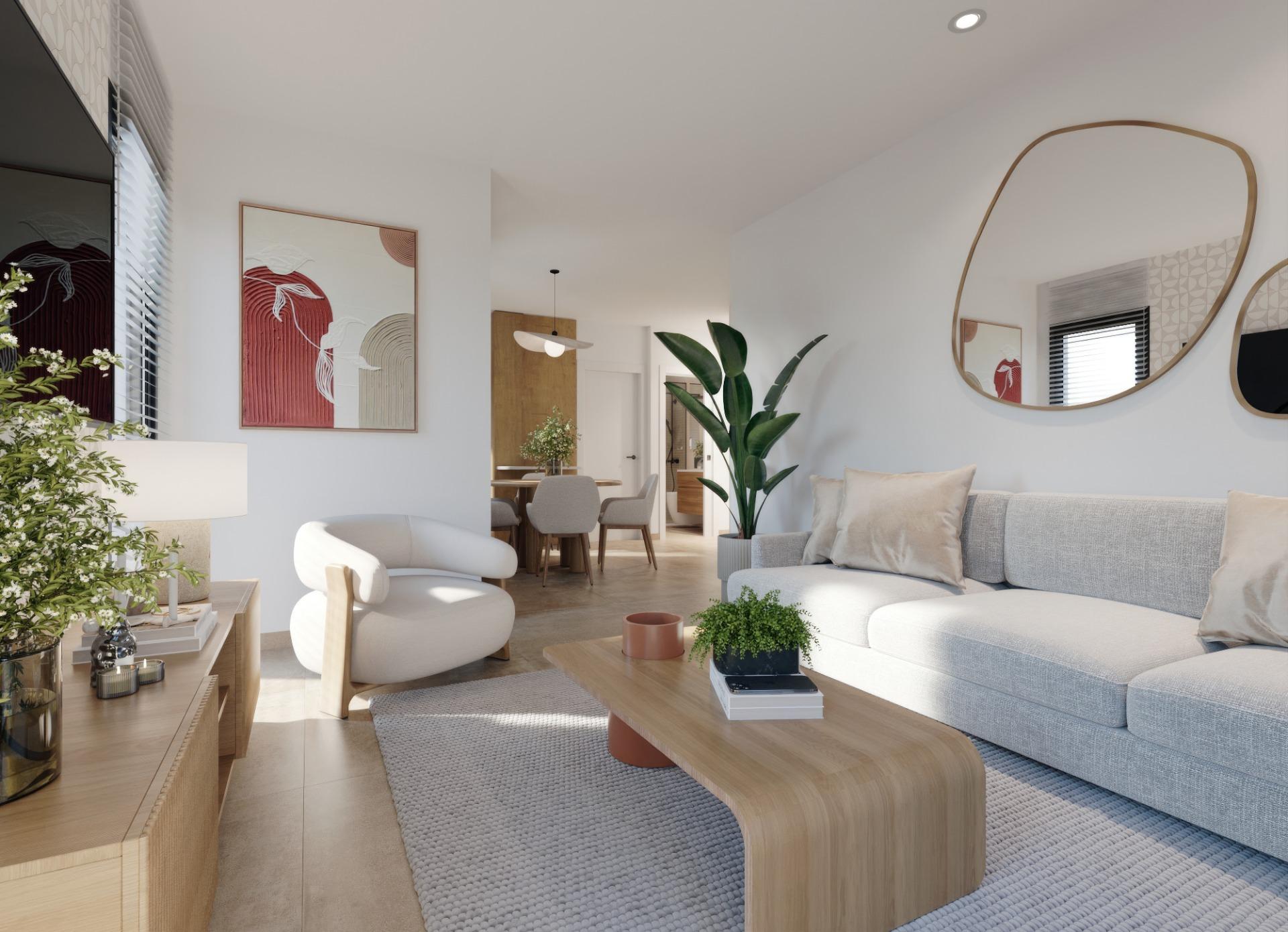 New build tourist apartments in santa rosalía lake and life resort costa cálida