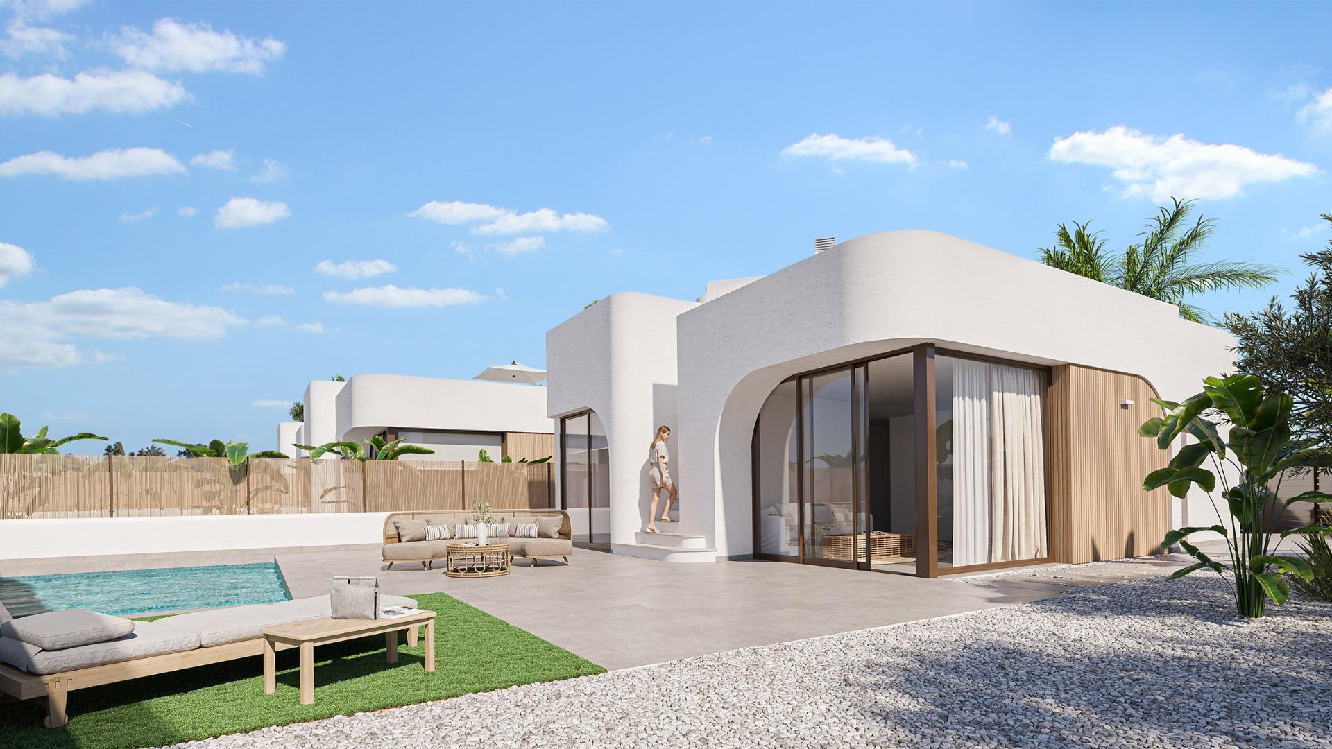 New build residential complex in los alcázares on the frontline of serena golf