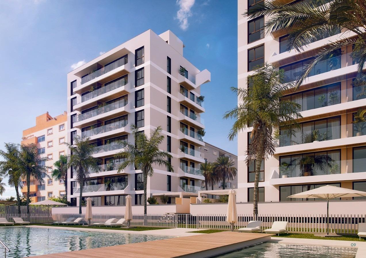 Modern new build apartments near the beach and marina in guardamar del segura