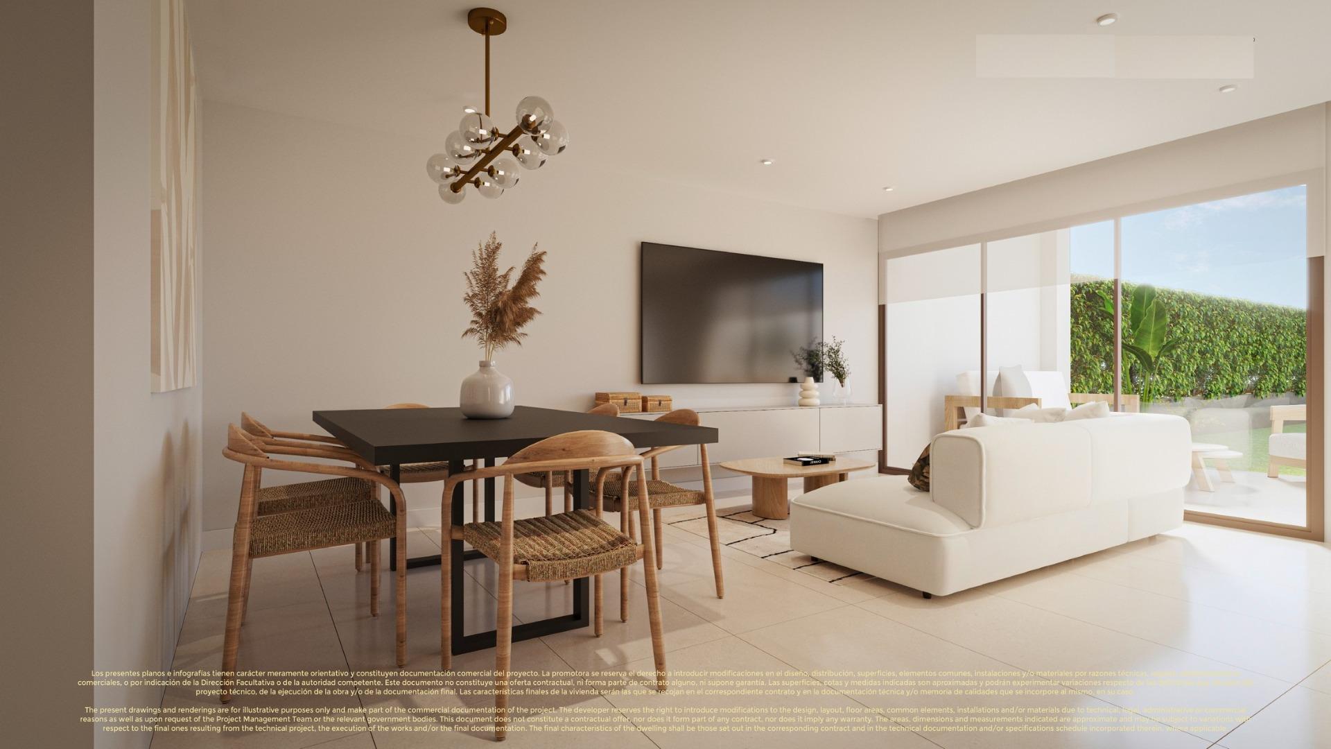 New build apartments and semi detached villas in corvera hills golf-murcia