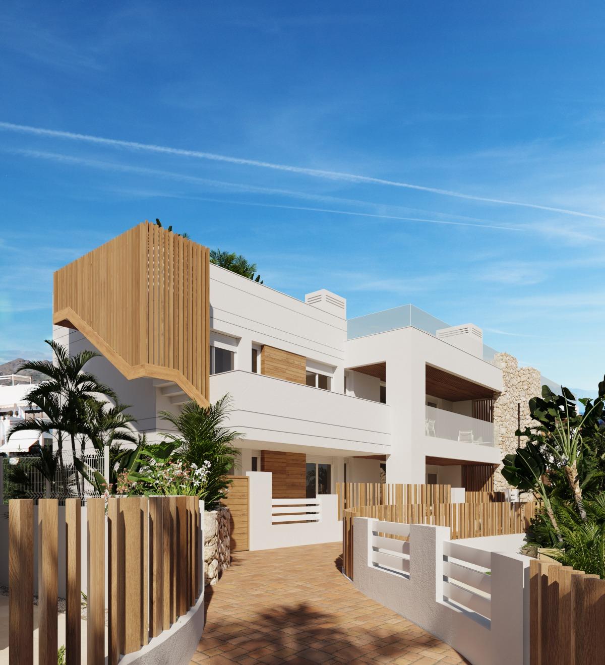 New build villas and bungalows just 250 meters from the beach in mar de pulpí