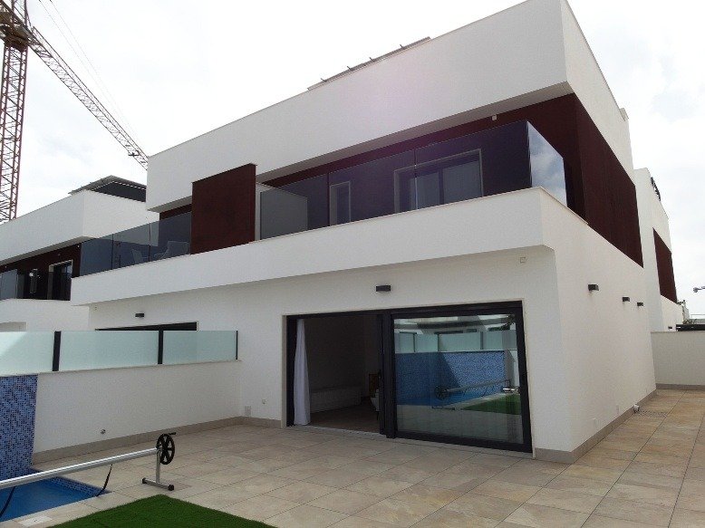 New build 4 semi-detached villas in pilar de la horadada