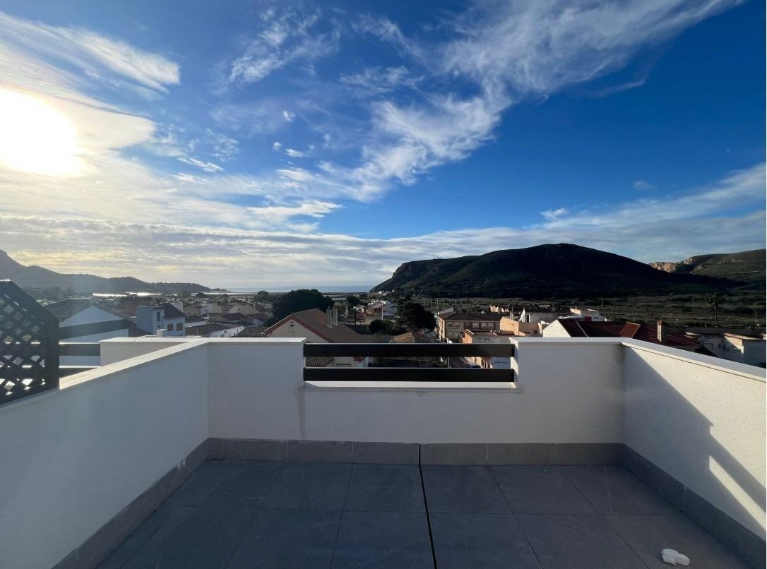 New build townhouses with sea views in portman murcia