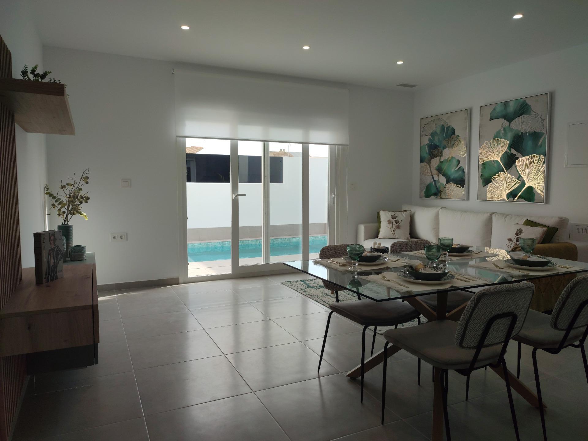 New build one level villas in balsicas, murcia