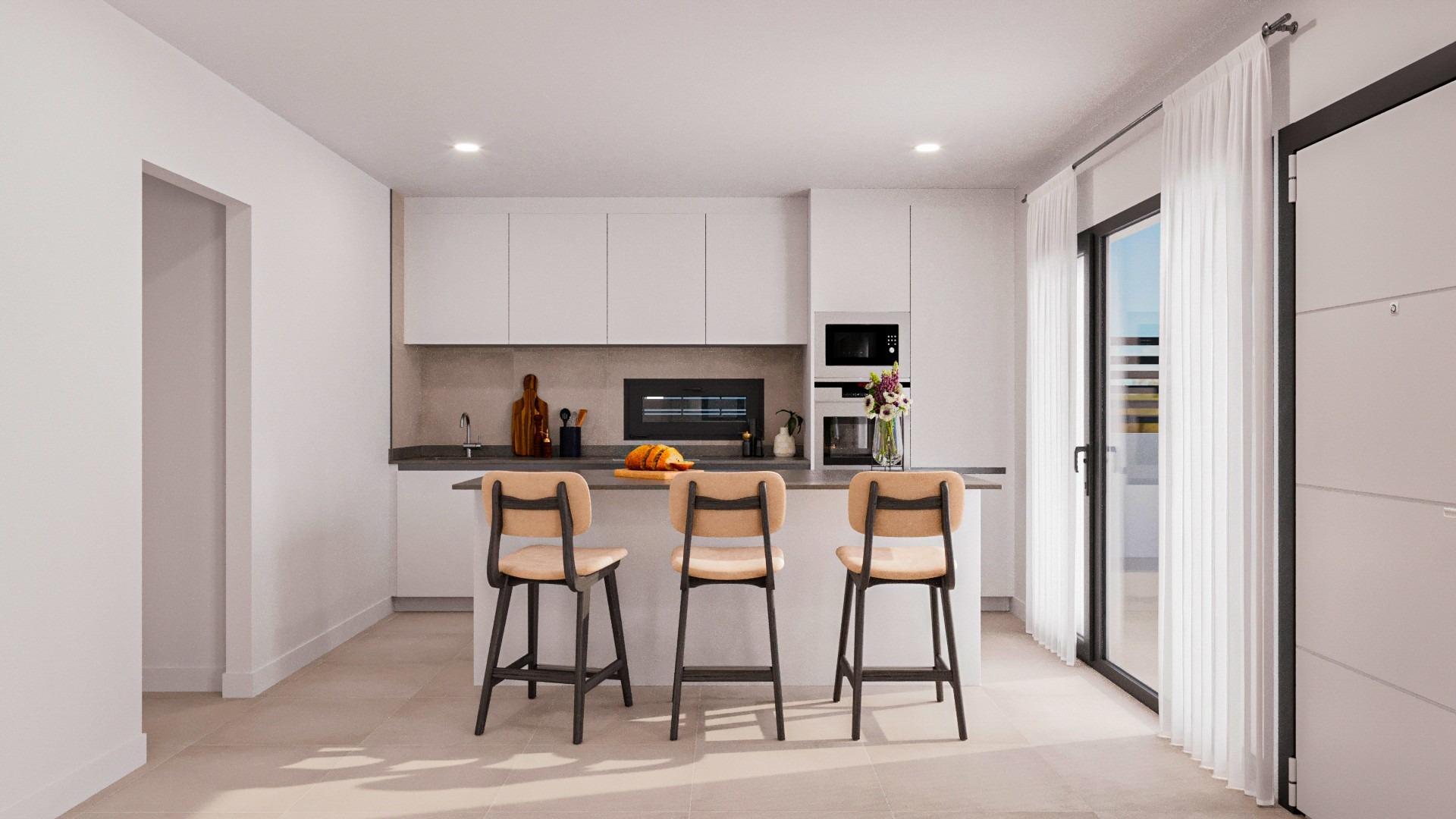 New build townhouses in fuente alamo, murcia