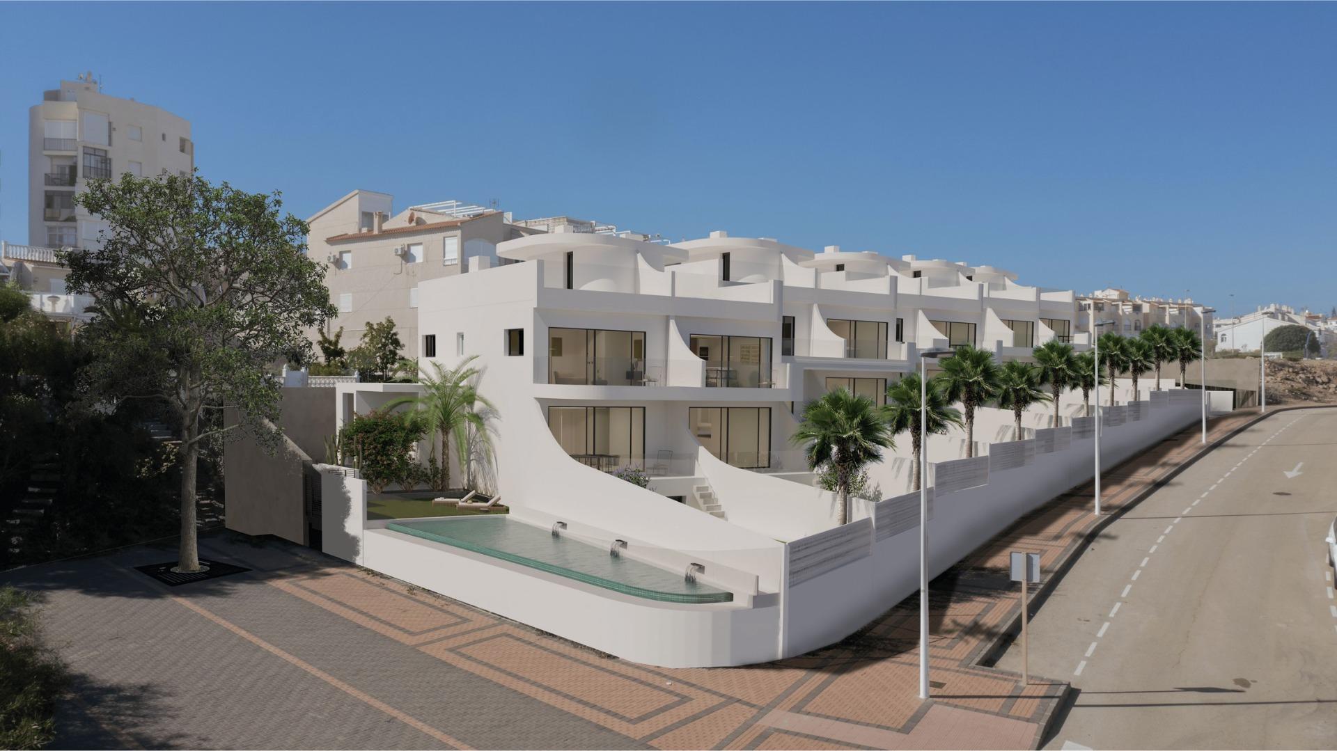 New build bungalows with sea views in la mata, torrevieja