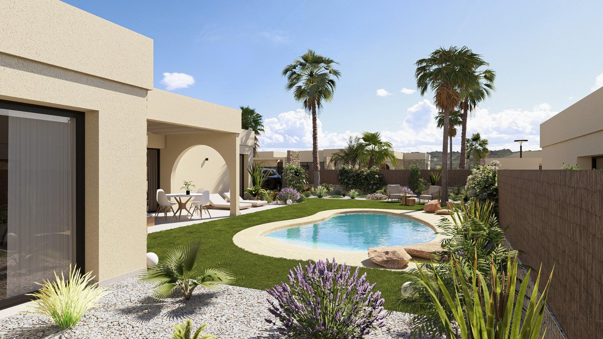 Contemporary one level villas in altaona golf resort murcia