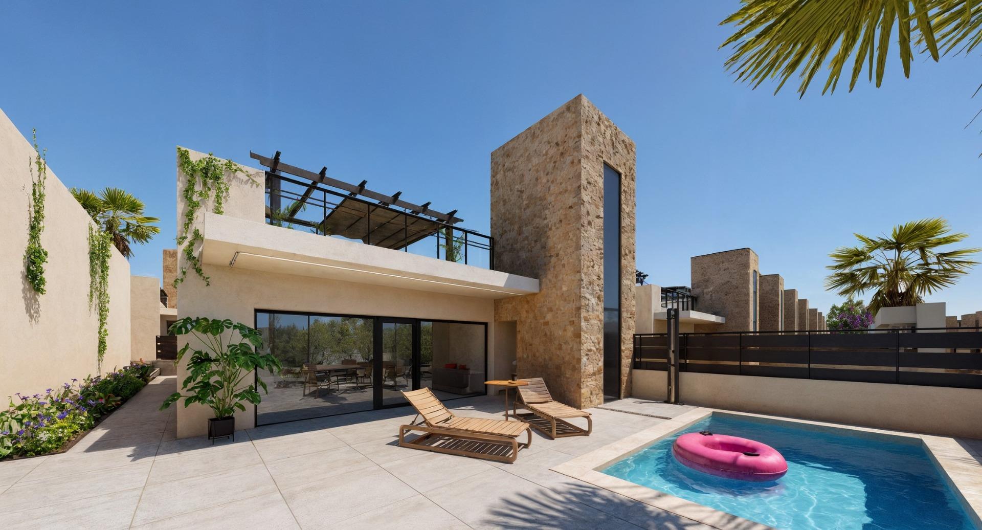 New build townhouses in fuente alamo, murcia