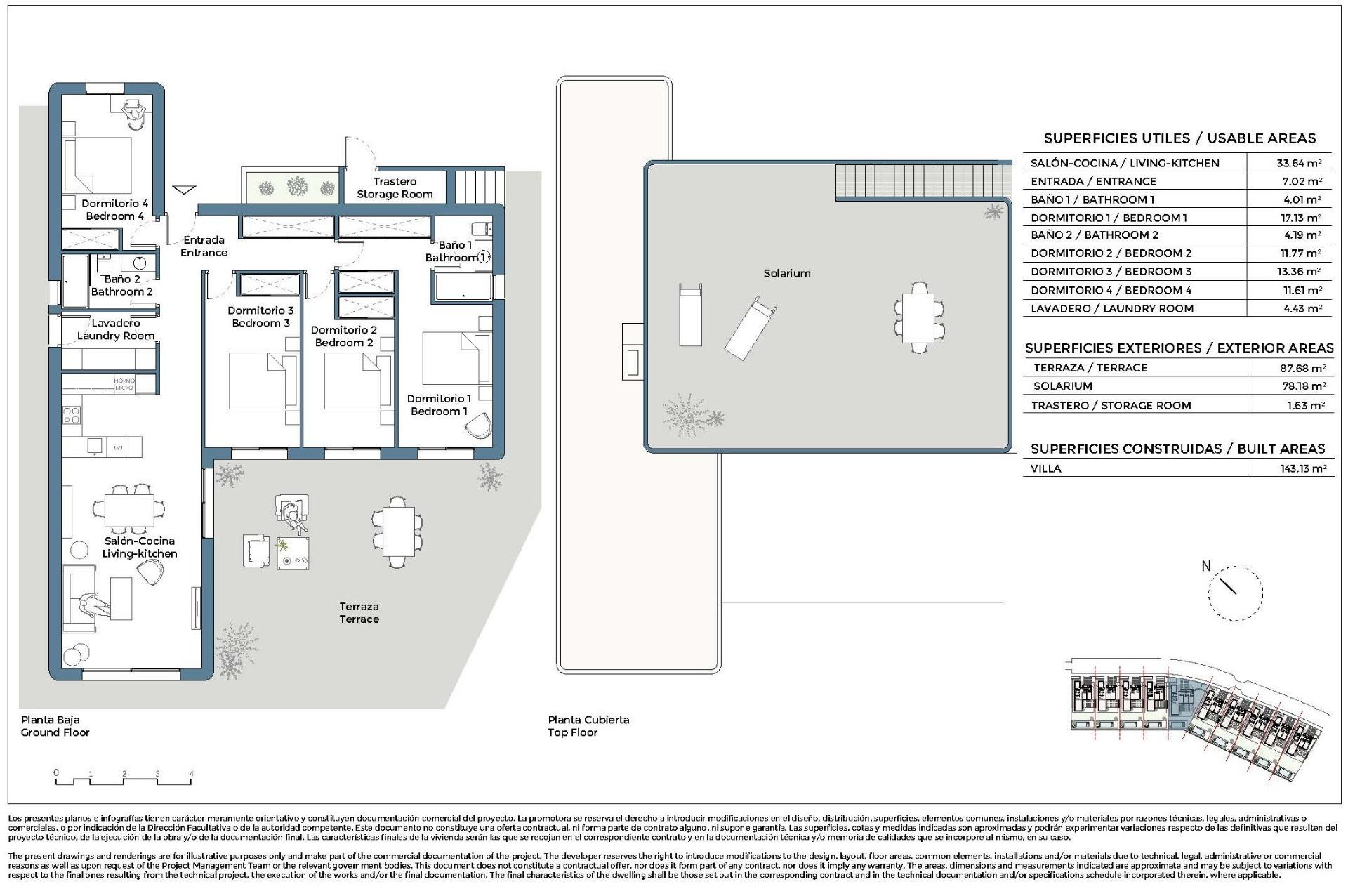New build golf front villas with private pool in corvera hills murcia