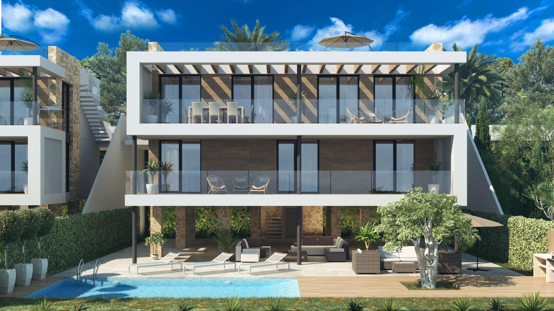 New build villas with golf views in ciudad quesada