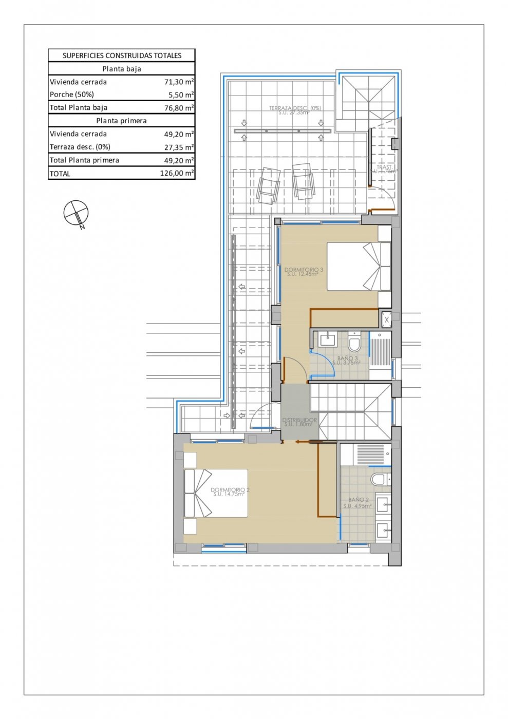 New build villas in pilar de la horadada on the golf course