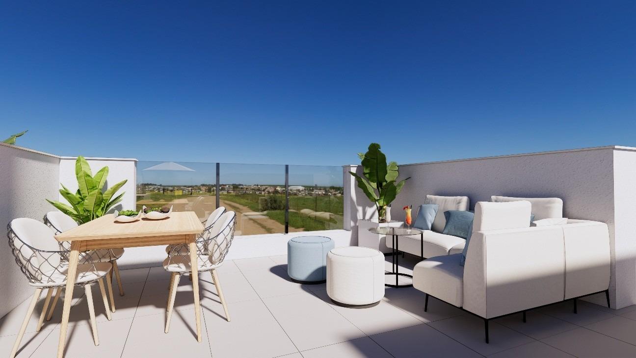New-build townhouses on the frontline of la serena golf in los alcázares