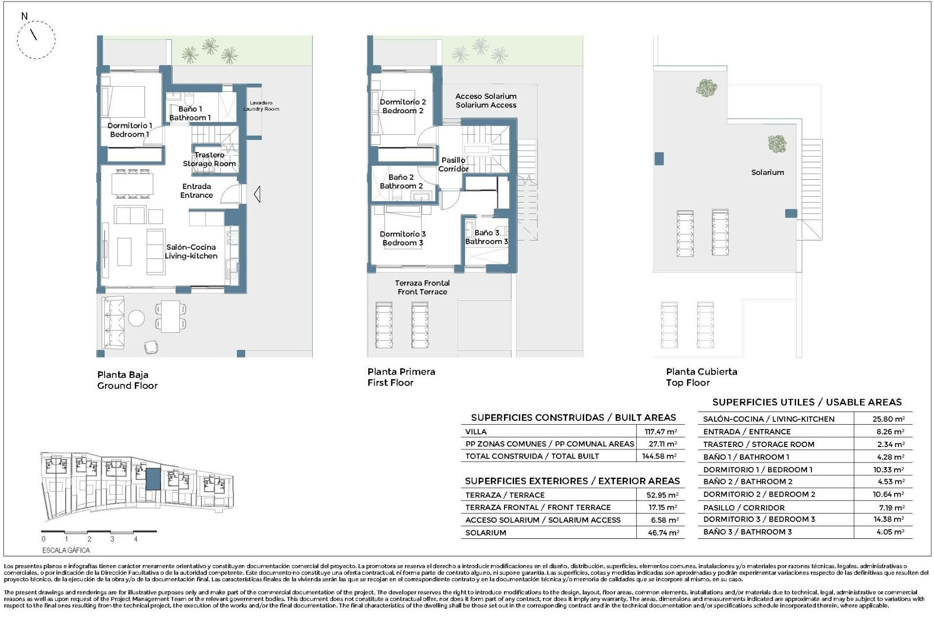 New build apartments and semi detached villas in corvera hills golf-murcia