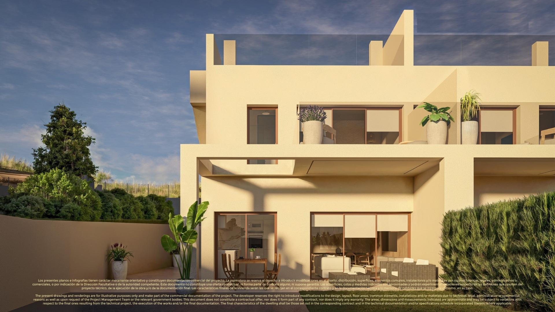 New build apartments and semi detached villas in corvera hills golf-murcia