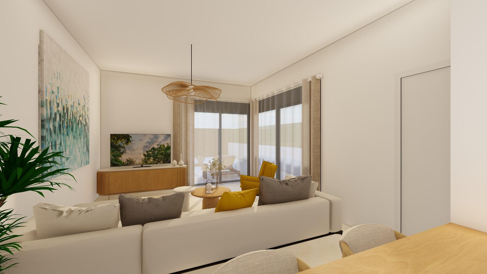 Modern semi-detached villas with private pool near the sea in santiago de la ribera