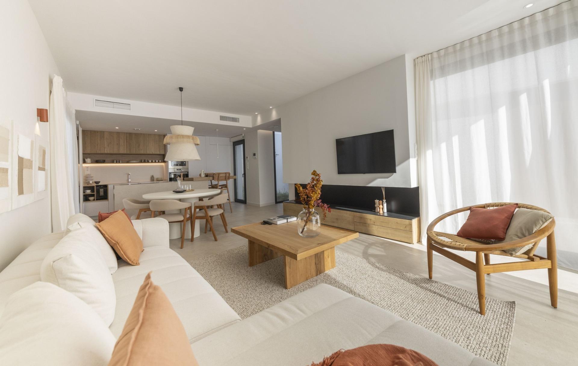 New build villas in altaona golf resort murcia with private pool and mountain views