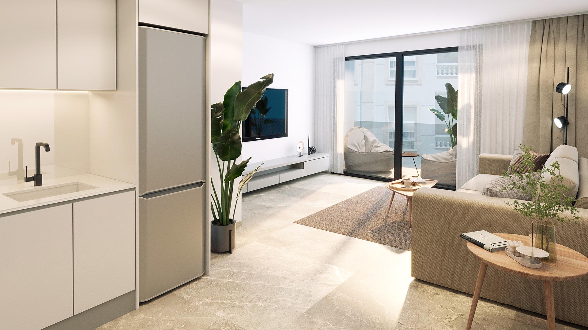 Modern apartments just 250m from playa del cura in torrevieja