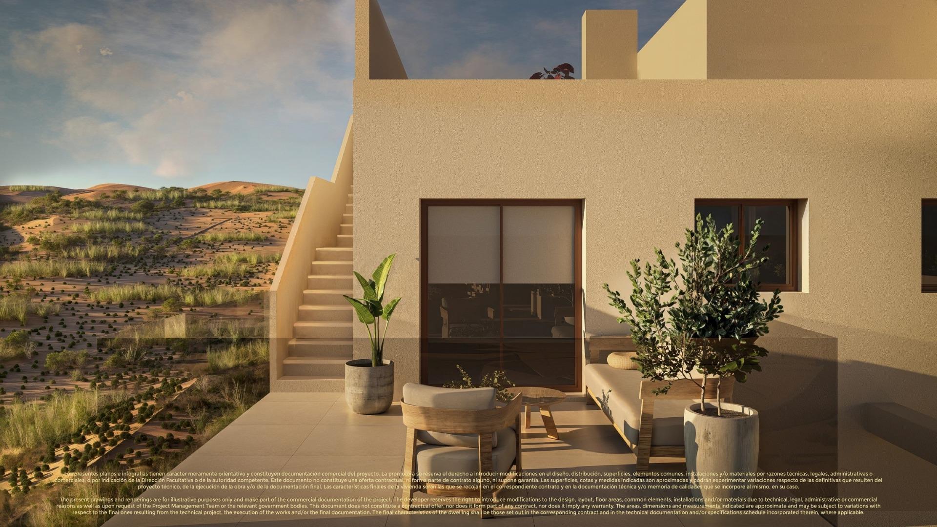 New build apartments and semi detached villas in corvera hills golf-murcia