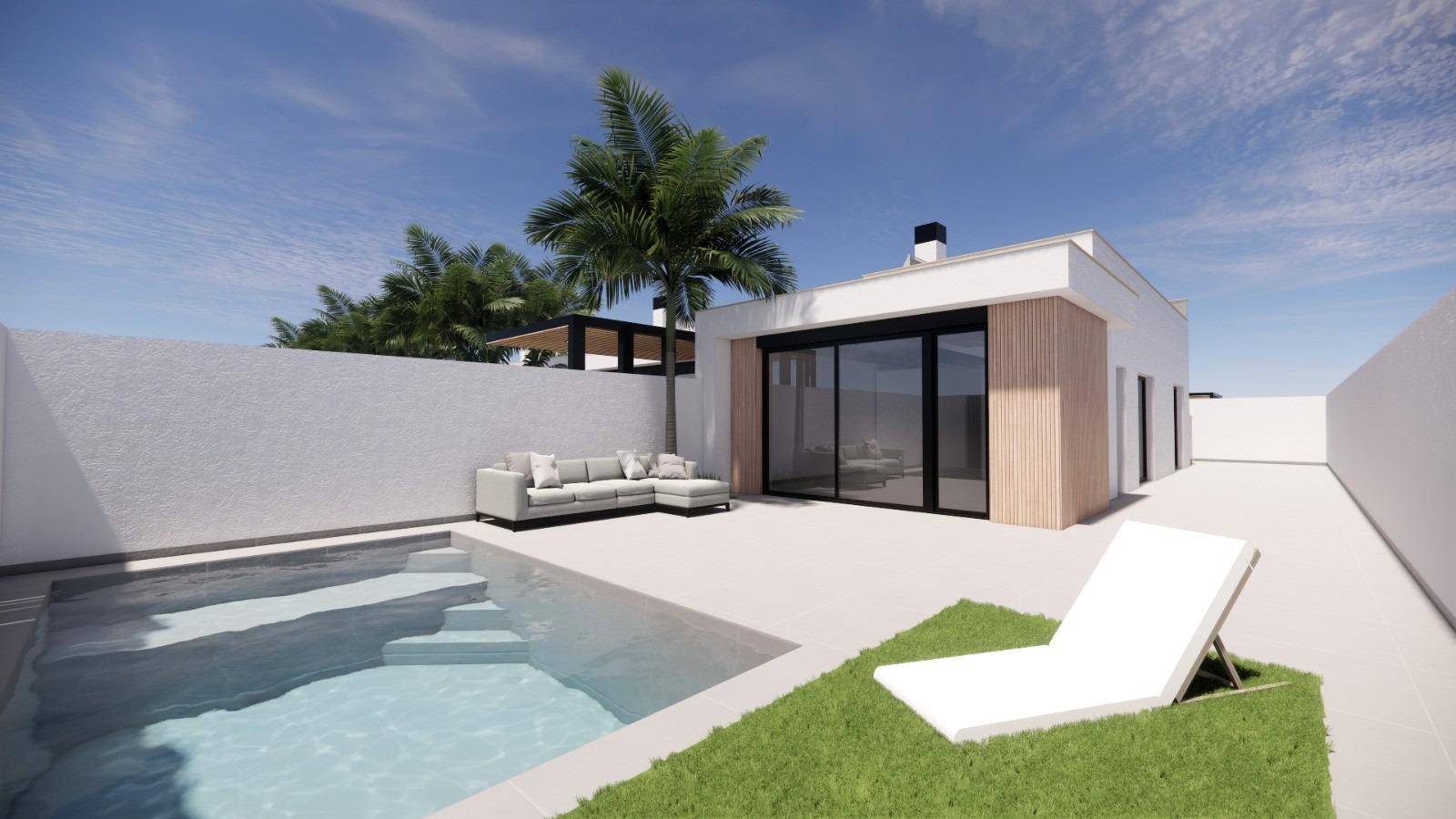 New build villas with private pool near la serena golf in los alcazares