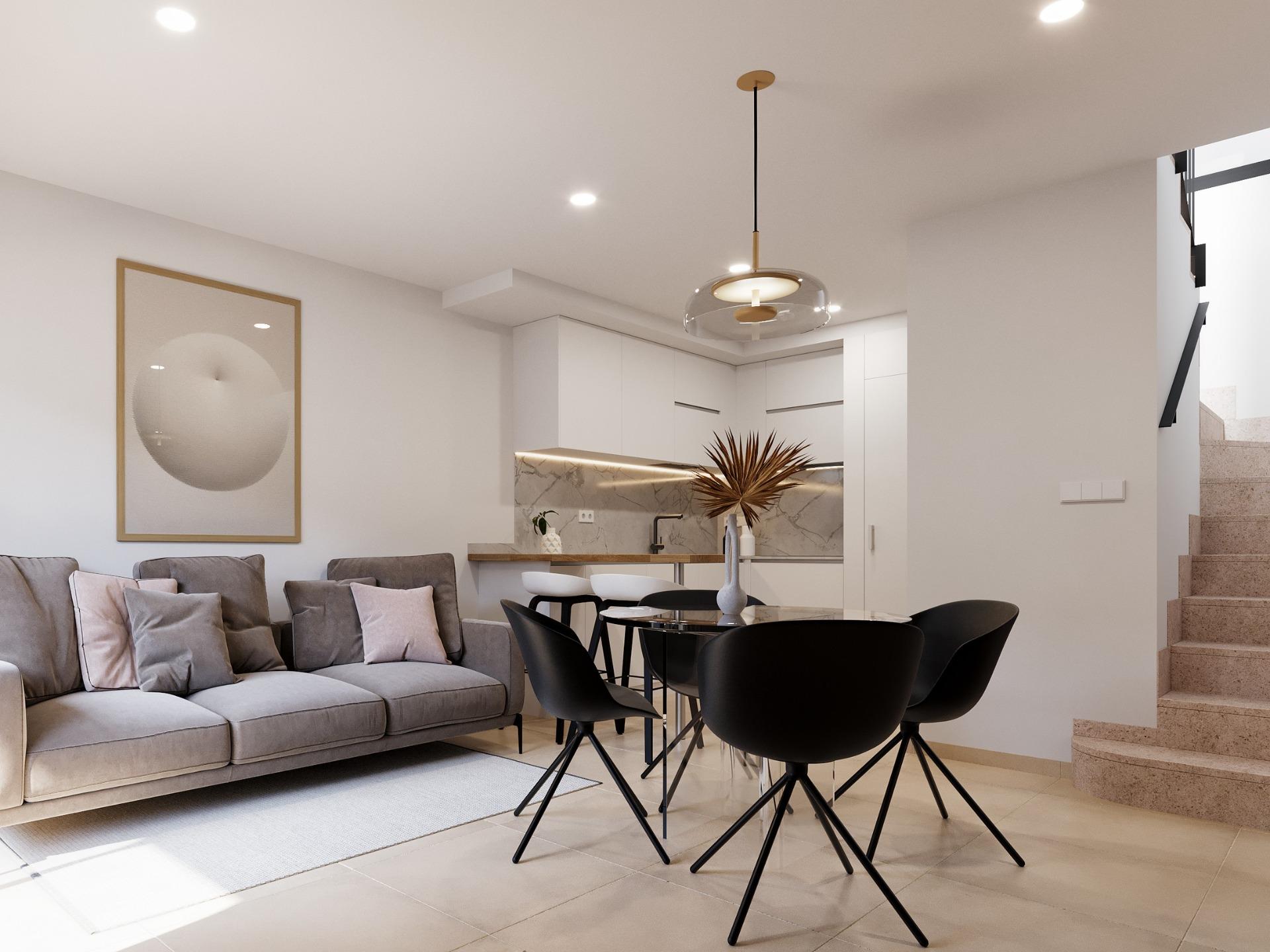 Modern townhouses near golf courses in santa rosalia-murcia
