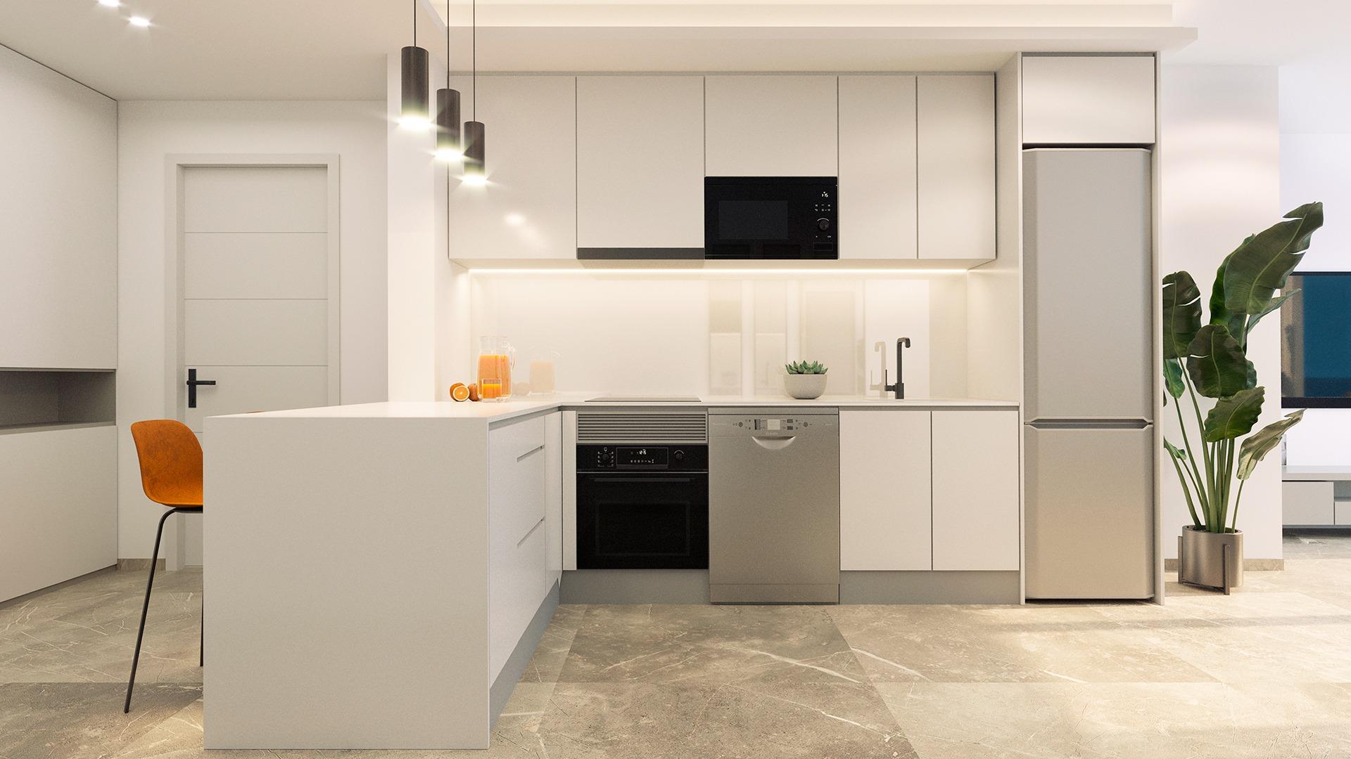 Modern apartments just 250m from playa del cura in torrevieja