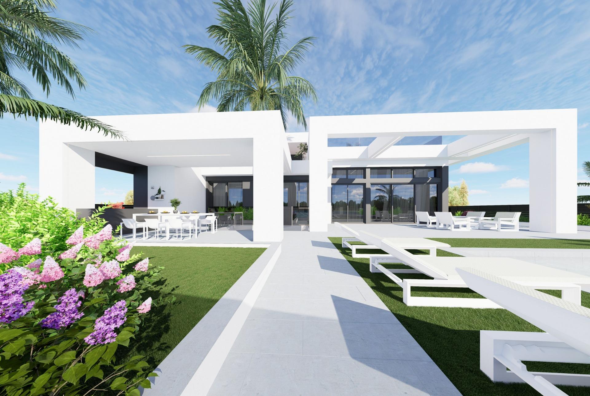Frontline lake villas in santa rosalía lake resort, murcia