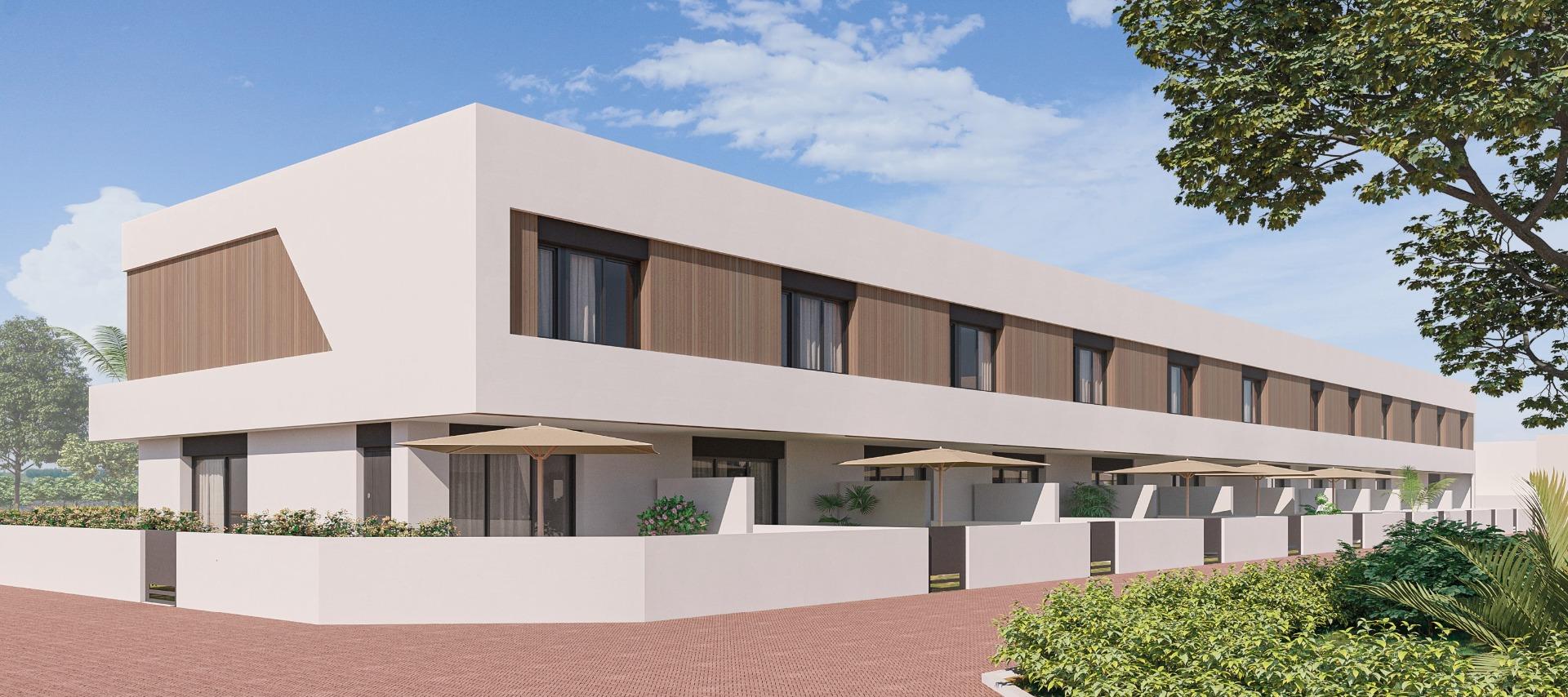 New build townhouses and corner townhouses in pilar de la horadada