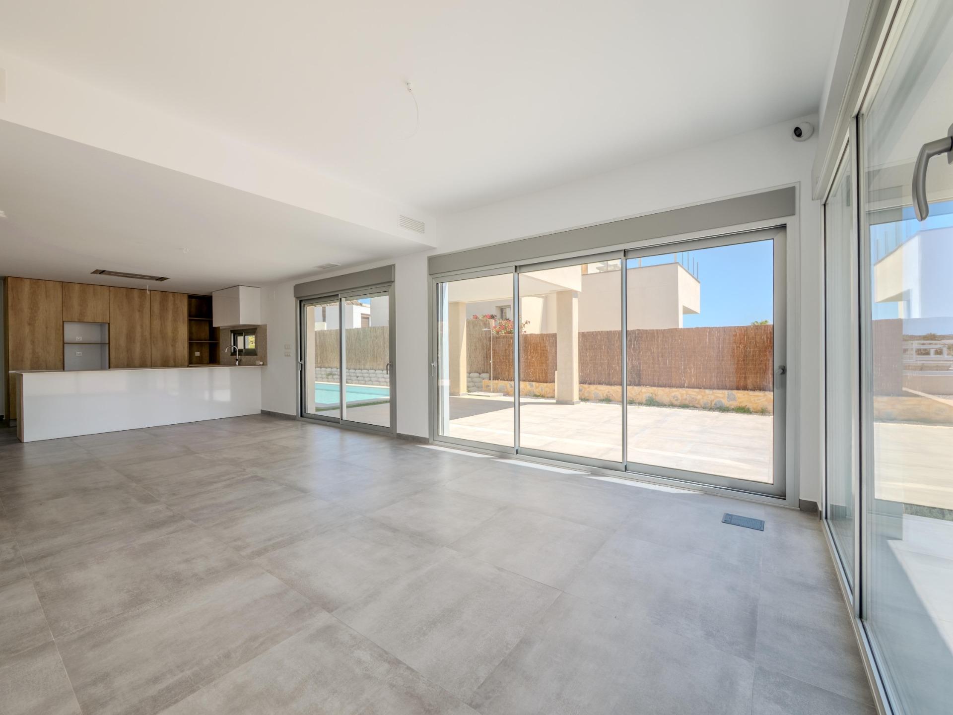 Modern design villa with golf views