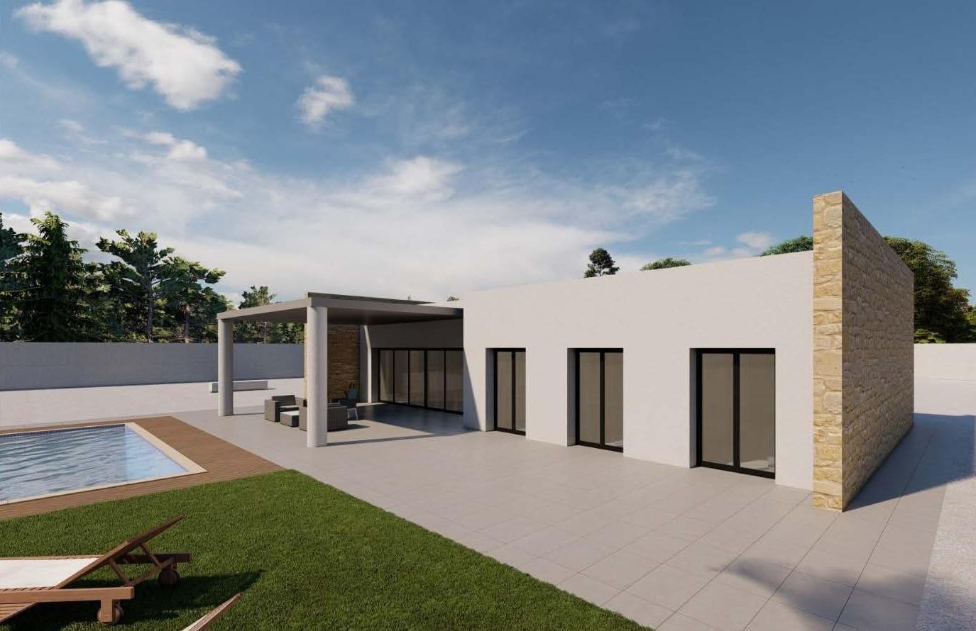 Modern newly built villa on a large rural plot near pinoso