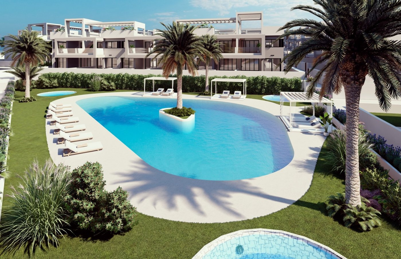 New build residential of bungalow apartments in los balcones