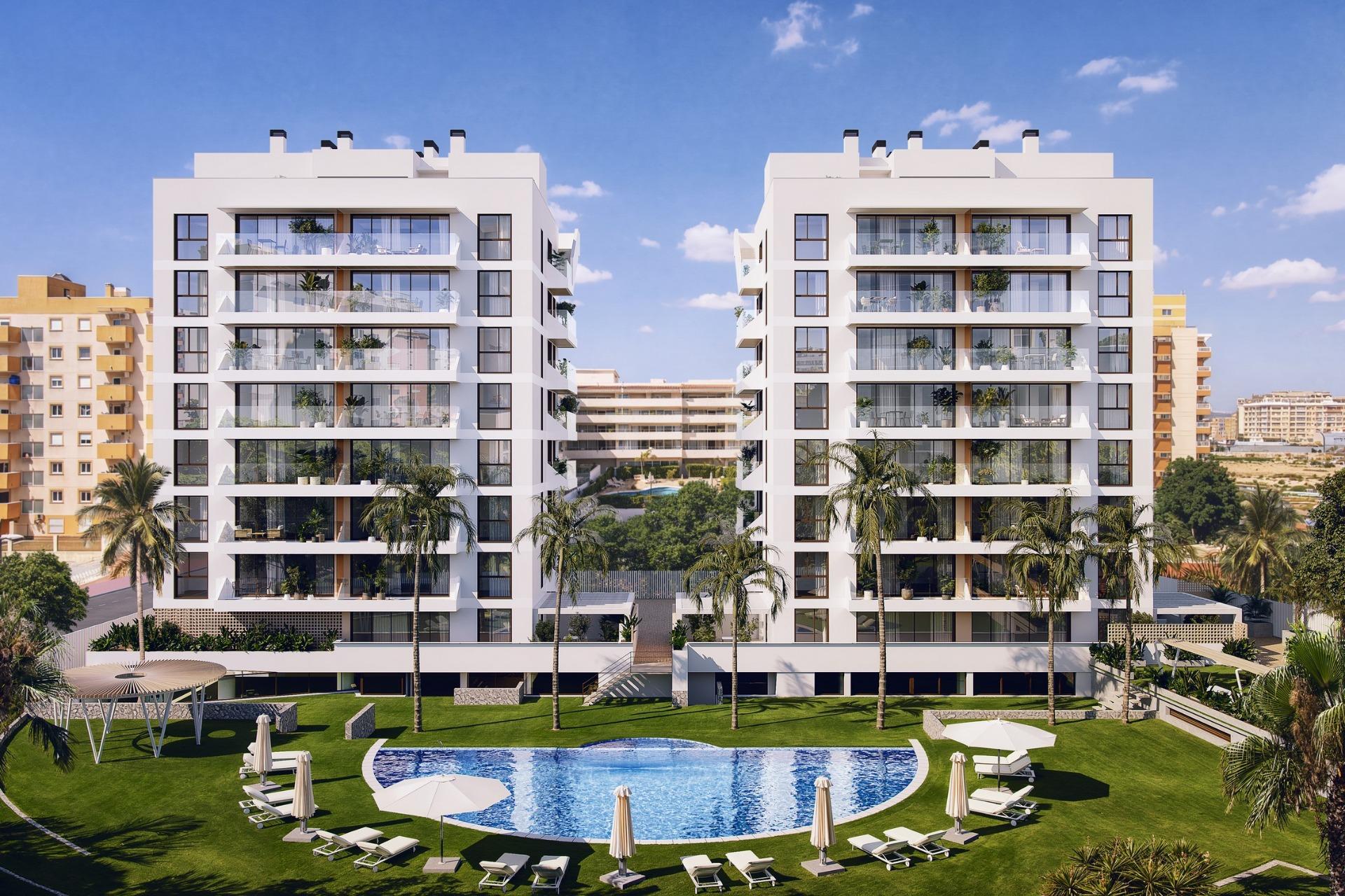 Modern new build apartments near the beach and marina in guardamar del segura