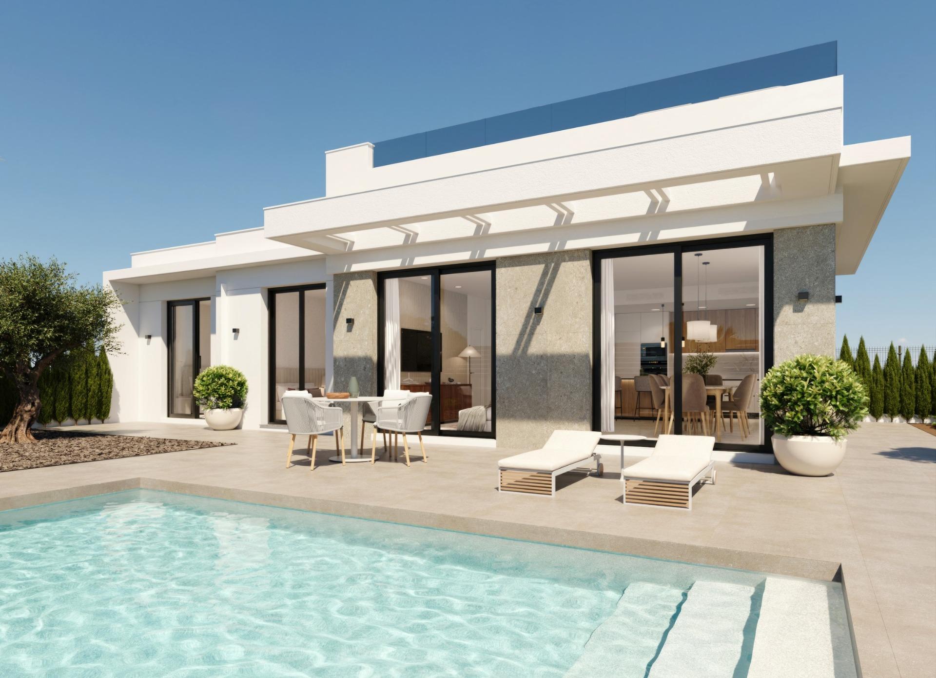 New build villas in hacienda del Álamo golf resort, murcia