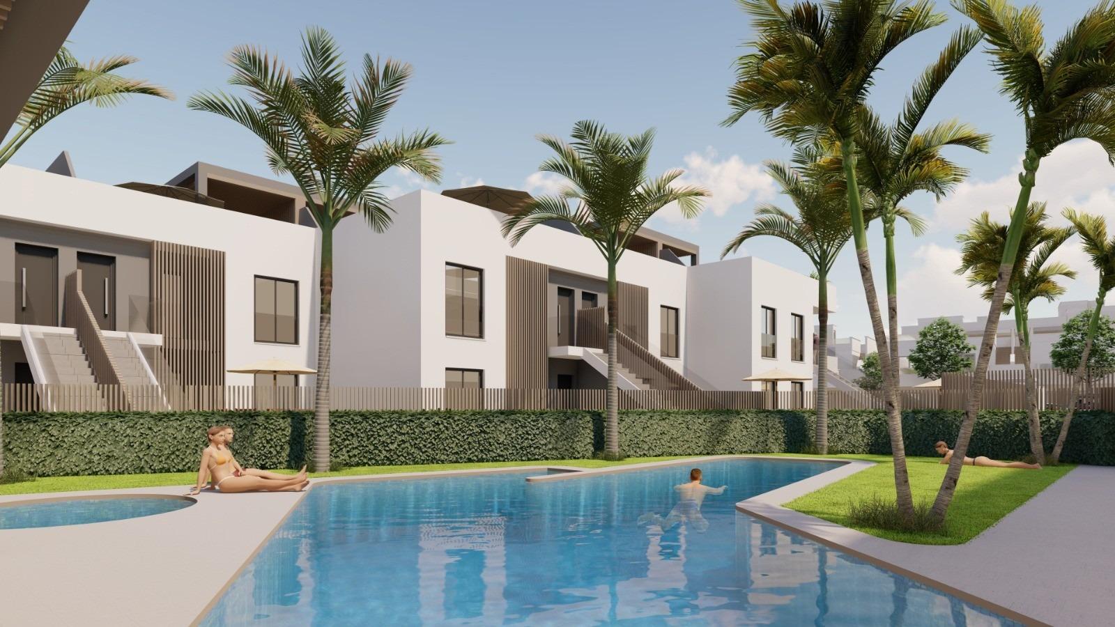 New build apartments and bungalows for sale in pilar de la horadada near the beach