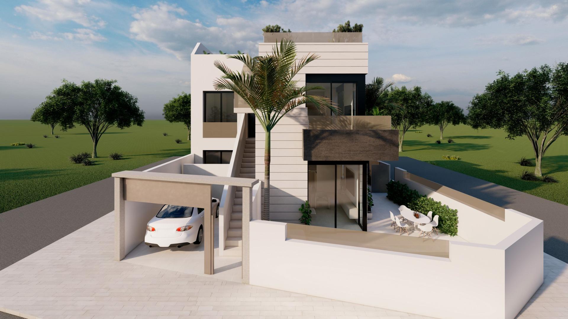 Exclusive new build bungalows with private pool in pilar de la horadada