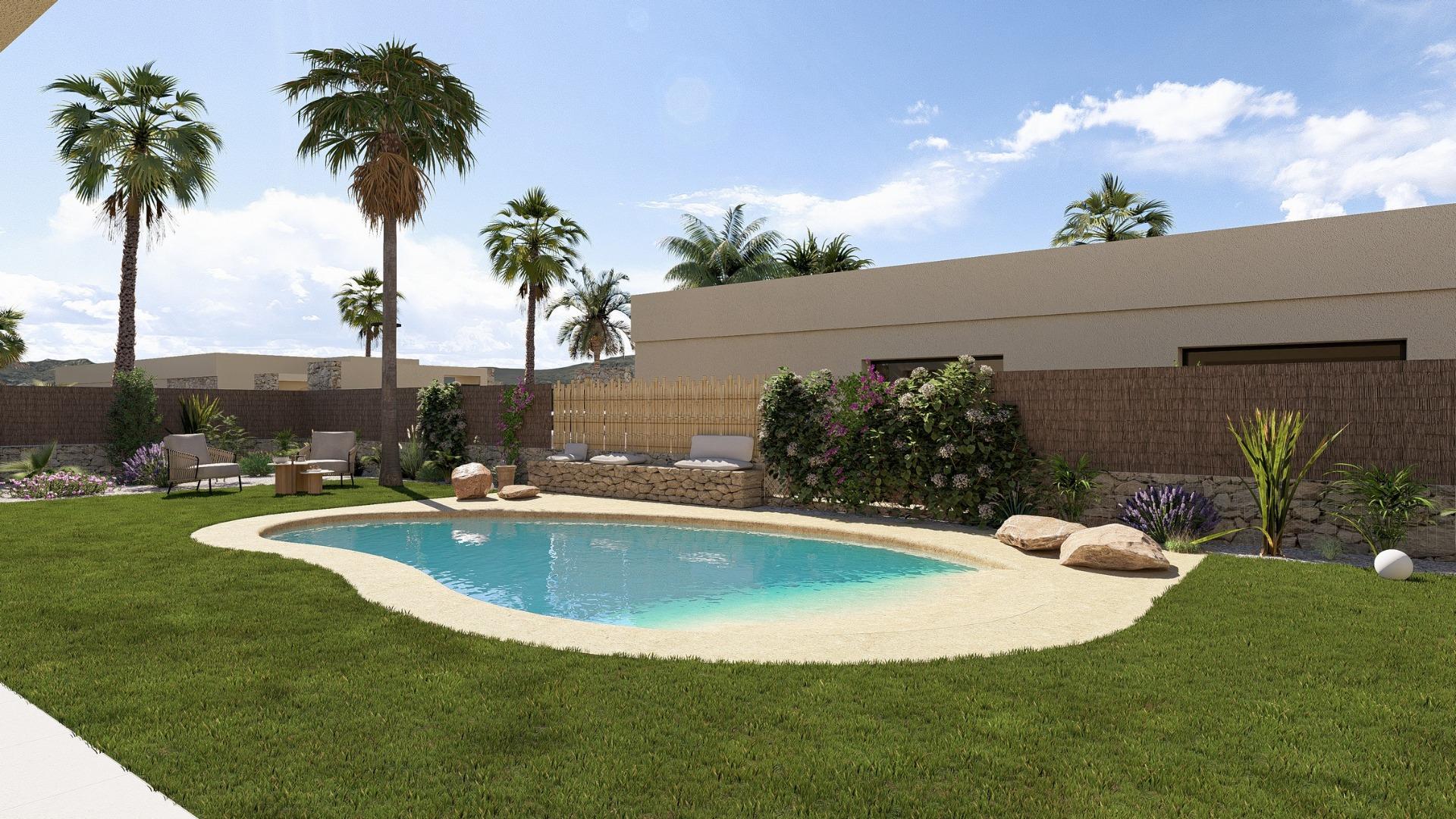 Contemporary one level villas in altaona golf resort murcia