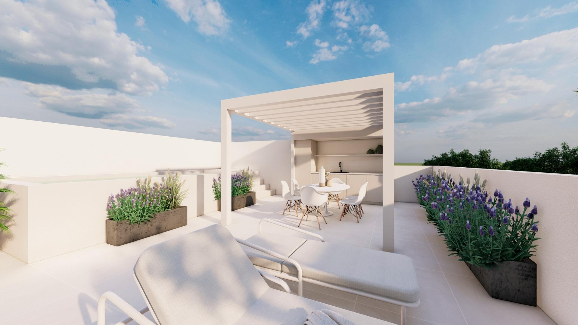 Exclusive new build bungalows with private pool in pilar de la horadada